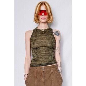Assembly New York Olive Melange Standard Tank‎ EUC Size XS
